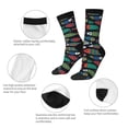 thumbnail image 4 of Honeii Hand Drawn Colorful Fishes Print Adult Socks,Crew Socks,Casual Calf Socks,Daily Wear Socks for Men & Women, Perfect for Sports, Casual and Everyday Use, 4 of 6