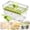 Green, variant on 34 Grid Easy Release Ice Tray with Lid,One Button Quick Release Stackable Freezer Ice Maker Box,Spill Proof Odor Resistant Ice Cube Tray for Home Bar Party,1PC,Yellow