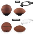 thumbnail image 4 of 2 Pcs Support d'Affichage de Rugby en Acrylique Mural Supports de Basketball Transparents Support Horizontal pour Soccer Volleyball Rugby Basketball, 4 of 8