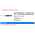 thumbnail image 2 of Rear Shock Absorber - Compatible with 2011 - 2018 Mitsubishi Outlander Sport 2012 2013 2014 2015 2016 2017 2019 2020, 2 of 2