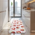 thumbnail image 4 of Strawberry Plants Fruit Heart White Pattern Kitchen Rug Mat,Kitchen Runner Rugs Non Skid Washable,Decorative Kitchen Floor Mats for Kitchen,Sink,Laundry,17"x47.2", 4 of 7