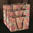 thumbnail image 5 of Nvzi gifts, flowers, gift box packaging bags, vintage rose cowhide paper bags, flower gift bags (horizontal brown, 43 * 14 * 32cm), 5 of 5