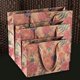 thumbnail image 4 of Zhuge Bolsas de embalaje para caja de regalo, bolsas de papel de piel de vaca rosa vintage, bolsas de regalo de flores (marrón horizontal, 35 * 13 * 26 cm), 4 of 4