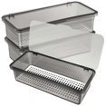 thumbnail image 2 of 3 Pcs Flatware Plastic Trays with Lid Cutlery Organizer Silverware Countertop Storage Containers Boxes, 2 of 4