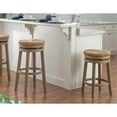 thumbnail image 5 of Linon Maya 31" Wood Swivel Seagrass Seat Barstool in Natural Brown, 5 of 9