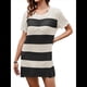 thumbnail image 2 of Traje de Baño de Ganchillo para Mujer 2025, Vestido de Punto de , Ropa de Verano Color Albaricoque Negro M, 2 of 10