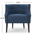 thumbnail image 3 of Davidson Contemporary Button-Tufted Fabric Club Chair, 3 of 9