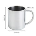 thumbnail image 3 of 2Pc Stainless Steel Cup - 2 Pcs Stainless Steel Coffee Mug 20/ 400Ml Insulated Coffee Mug With Lid Thermal Coffee Mugs Perfect Travel Cups, By PRYESS, 3 of 6