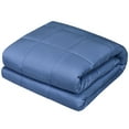 thumbnail image 2 of Gymax 10 lbs 41'' x 60'' Cooling Weighted Blanket Luxury Cooler Version Blue, 2 of 8