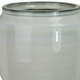 thumbnail image 2 of Ceramic Round Shaped Vase with Dual Tone Look, Medium, White ,Saltoro Sherpi, 2 of 5