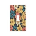 thumbnail image 2 of Switch Panel Switch Decoration 2.76x4.53x0.28 Inches Unused Outlet Cover Switch Plate Wall Plates Living Room Kitchen Bedroom Study Switches Colorful Flowers Lovely, 2 of 8