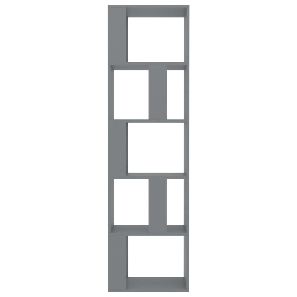 Kepooman Modern 5-Tier Vertical Corner Bookcase for Office Living Room Bedroom, 17.7" x 9.4" x 62.6", Grey Kepooman Modern 5-Tier Vertical Corner Bookcase for Office Living Room Bedroom, 17.7" x 9.4" x 62.6", Grey