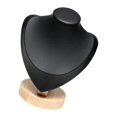 thumbnail image 1 of kurtrusly Affichage de Collier Buste Lisse Stable pour Magasin Showroom Commode de Détail Noir S 1Set, 1 of 6
