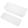 thumbnail image 3 of Phenofice 2Pcs Rectangular Window Box Planter Plastic White for Balcony and Yard, 3 of 6