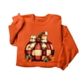 thumbnail image 5 of Molidfa Women’s Oversized Crew Neck Kawaii Ghost Pumpkin Halloween Long Sleeve Sweatshirt, 5 of 5