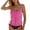 Hot Pink, variant on QURATI Swimwear Tankini Swimsuits for Women Plus Size Summer Beach 2 Piece Bathing Suit Swim Tank Tops Swimwear Black L