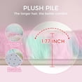 thumbnail image 6 of Ultra Soft Rug for Living Room, 5X8 Fluffy Shag Area Rug for Bedroom, Modern Shaggy Carpets Fuzzy Rug for Teens Dorm Nursery Home Decor Aesthetic, Upgrade Anti-Skid Durable, Rainbow, 6 of 18