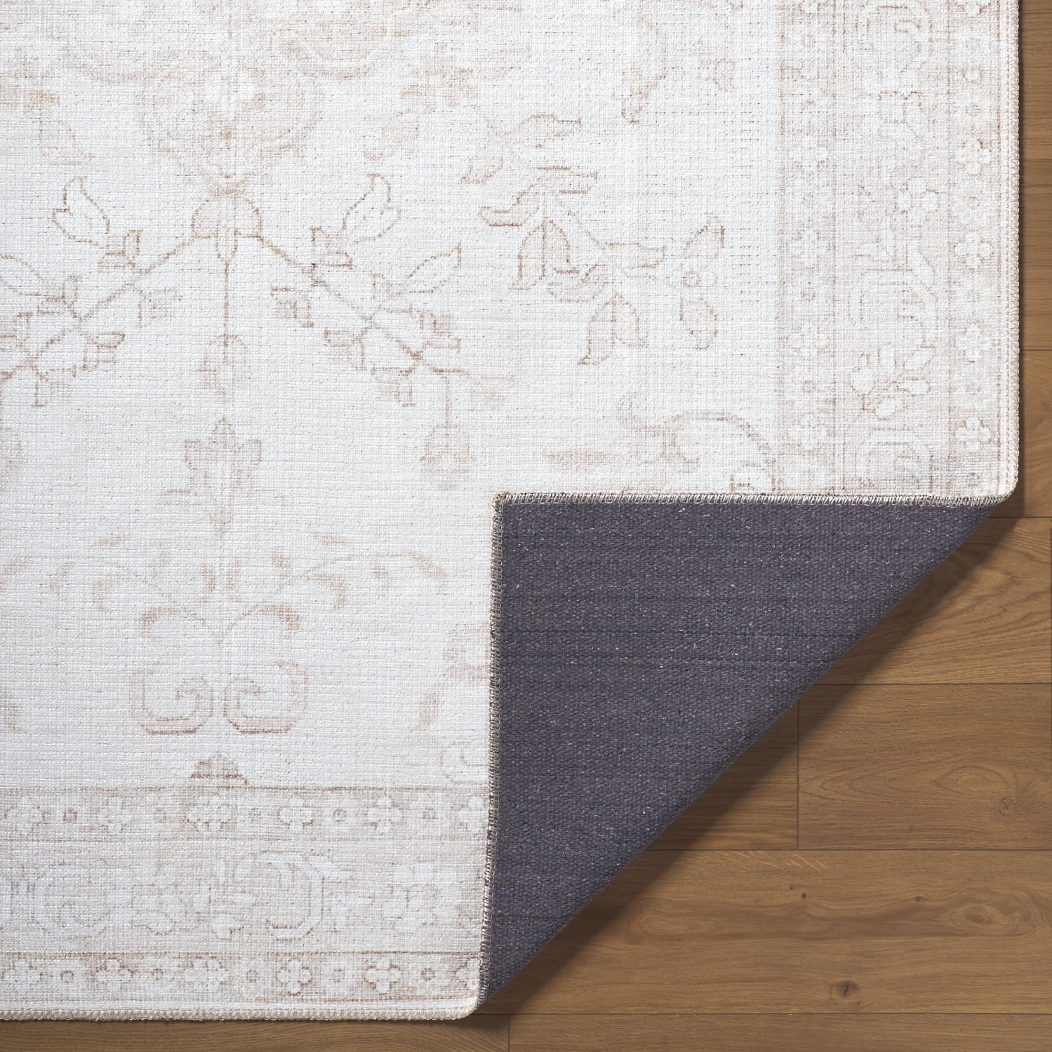 My Texas House Pearl 5'3" x 7' Washable Area Rug
