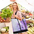 thumbnail image 6 of Extra-Large Wide Opening Design Capacity Hand-Held Ice Pack Thickened Insulation Layer For Long-Lasting Cold Retention For Outdoor Shopping Picnics And Camping Watercolor Lavender Clip Art, 6 of 8