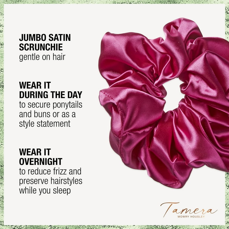 2 pack) Scunci x Tamera Mowry Housley Jumbo Satin Scrunchie