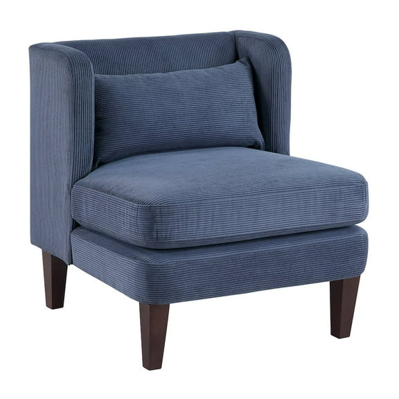 Lexicon Forrester Corduroy Accent Chair in Blue
