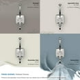 thumbnail image 6 of Amerock Kinsale Transitional Double Prong Polished Chrome Wall Hook, 6 of 9