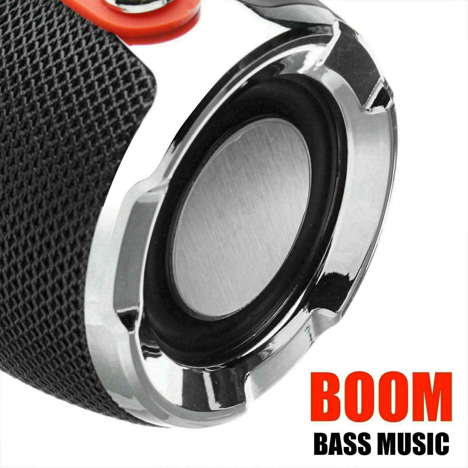loud bluetooth speaker portable wireless boombox aux rechargeable stereo system