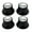 Black, variant on EpheyFIF Electric Guitar Knobs Set 2 Volume and 2 Tone Compatible with for Epi Lp St and Les St Series Replacement Parts Brown