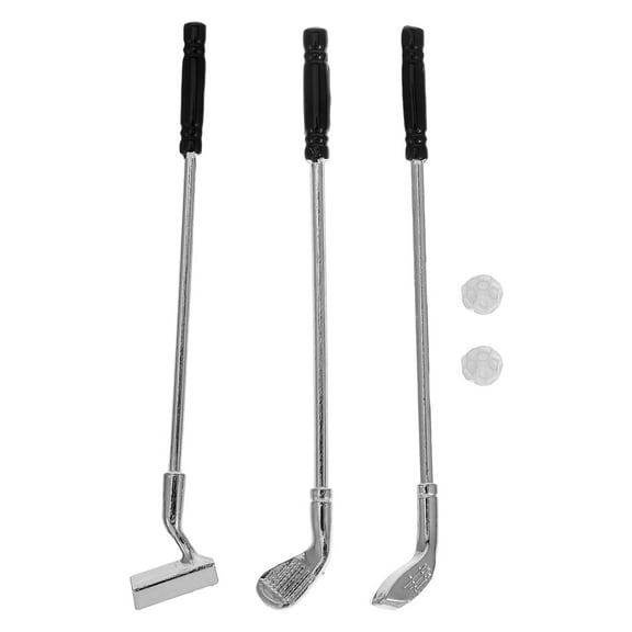 GUIYONG 1 Set Miniature Golf Clubs Set Mini Golf Clubs Model Toys Golf Clubs Set Portable Mini Golf Kit Golf Toy Set Outdoor Sport Games Toy Golf Sports Outdoor Toys