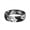 Pack B: Black Rose, variant on ThunderFit Silicone Wedding Bands for Women, Breathable Printed Design Rubber Engagement Rings 5.5mm Wide 1.8mm Thick - 1 Pack