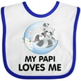 thumbnail image 3 of Inktastic Raccoon My Papi Loves Me Boys or Girls Baby Bib, 3 of 4