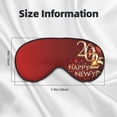 thumbnail image 5 of Salouo Happy New Year 2025 Pattern Sleep Mask,Sleep Eye Mask & Blindfold Eye Sleep Shade Cover with Elastic Strap Soft Eye Cover Eyeshade for Night Sleeping Travel & Nap, 5 of 7
