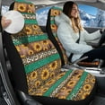 thumbnail image 2 of Uorisanigo 2 Pcs Car Seat Covers Set Vehicle Front Seat Protection Aztec Sunflower Leopard Print Car Interior Covers Seats Protectors Universal Fit for Sedans SUVs Pick-up Trucks, 2 of 7