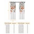 thumbnail image 6 of Vintage Leaves Blackout Curtains for Bedroom, Summer Botanical Pastoral Watercolor Thermal Insulated Kitchen Drapes with Grommets, Light Blocking Window Treatment, 2 Panels 52" x 54", 6 of 7