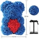 thumbnail image 2 of Oso Rosa, Oso de Peluche Rosa, Oso de Rosa Artificial Hecho a Mano, El Mejor Regalo para San Valentín, Día de la Madre, Boda, Aniversario, Cumpleaños (Zafiro), 2 of 5