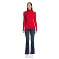 thumbnail image 5 of Time and Tru Women's Ribbed Knit Turtleneck, Sizes XS-XXXL, 5 of 8