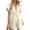 Beige, variant on Tqcoqu Womens Rompers for Summer V-Neck Ruffle Sleeve Twist Knot Waist Casual Tunic Romper,Blue,Women's S-XXL