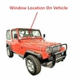 thumbnail image 2 of Laminated Front Windshield Window Glass Compatible with Jeep Wrangler 1987-1995 Models, 2 of 4