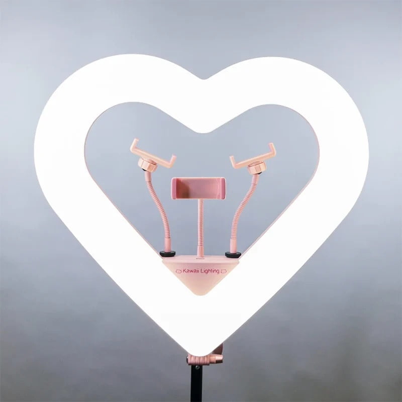 20'' Ring Light Live Streaming Selfie Heart Shaped professional &wireless remote