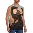 thumbnail image 2 of Fotbe Sky Sunset Bronze Dragon Men's Camiseta sin Mangas Estampada para Hombres, Playera Casual para Gimnasio, Entrenamiento, Playa-3X-Large, 2 of 7