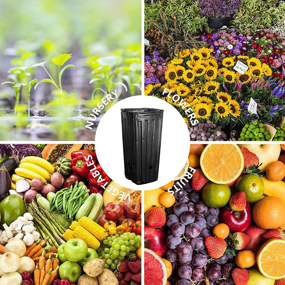 CHENGSI 20 Pack Plastic Deep Nursery Tree Pots 7.8\" Tall Plant Container with Drainage Holes for Indoor Outdoor Gardening Vegetables Flowers Reusable Lightweight Planting Pots