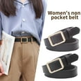 thumbnail image 3 of YSABOXY Ceinture Taille Sans Trous, Slim Décalée Mode Rétro Étudiante Femmes, 3 of 5