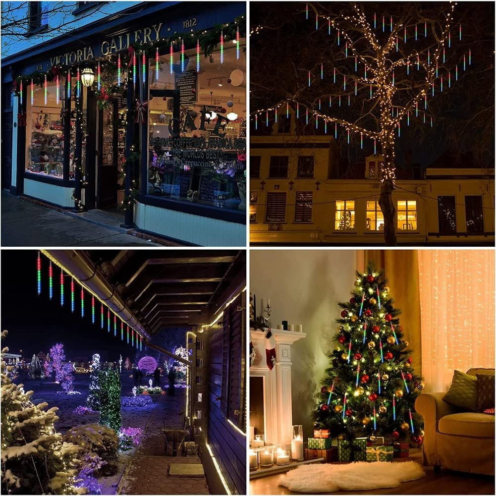 Waterproof Falling Rain Meteor Shower Lights for Holiday and Party Decoration