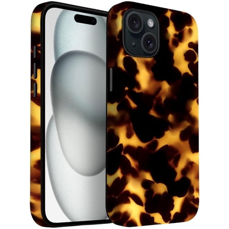 Case for iPhone 15 Plus Case | Brown Tortoiseshell | Slim Drop Protection Design