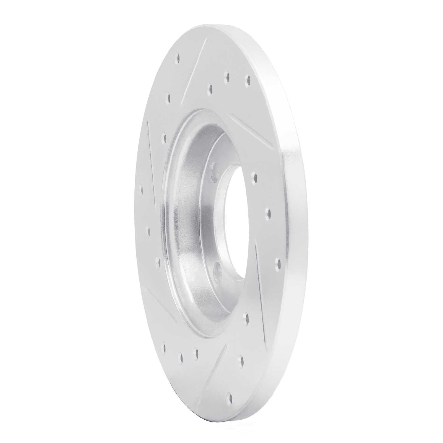 Dynamic Friction Company 631-43000R DFC Brake Rotor - Drilled And Slotted - Silver