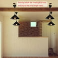 thumbnail image 4 of KAYYELAMP 1 Pcs Ceiling Light Convert Pendant E26 Base Connections Dia 11.8" Black Cone Shade & Base 3.2ft Cord Conversion Kit for E26 Spot Lamp Industrial Style, 4 of 4