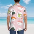 thumbnail image 6 of Bixox Men's Hawaiian Shirts Men's Cute Sushi Print Short-Sleeve Shirt-Small, 6 of 8