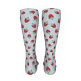 thumbnail image 6 of Pofeuu Hand Drawn Strawberry Print Stockings, Adult Running Hiking Socks for Youth and Adult-One Size, 6 of 8