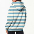 thumbnail image 5 of VERUGU Womens Jackets Casual Fall Winter Fashion Zipper Stripe Coat Long Sleeve Drawstring Hooded Sweatshirt Outwear Sky Blue S, 5 of 5