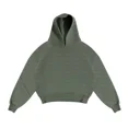 thumbnail image 2 of Sudadera de forro polar de color liso para hombre y mujer, pantalones de chándal de dos piezas estilo hip hop góticos Y2K, estilo americano, 2 of 5